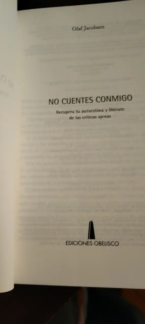 Libro 'No Cuentes Conmigo' de Olaf Jacobsen - 2