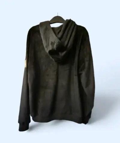 Polerón con capucha negro de  suave XL - miniatura 2