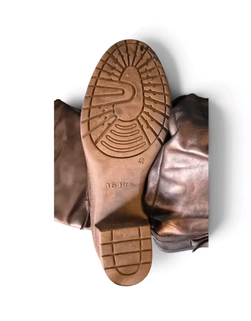 Botas de cuero negras con tacón alto 16 horas - 5