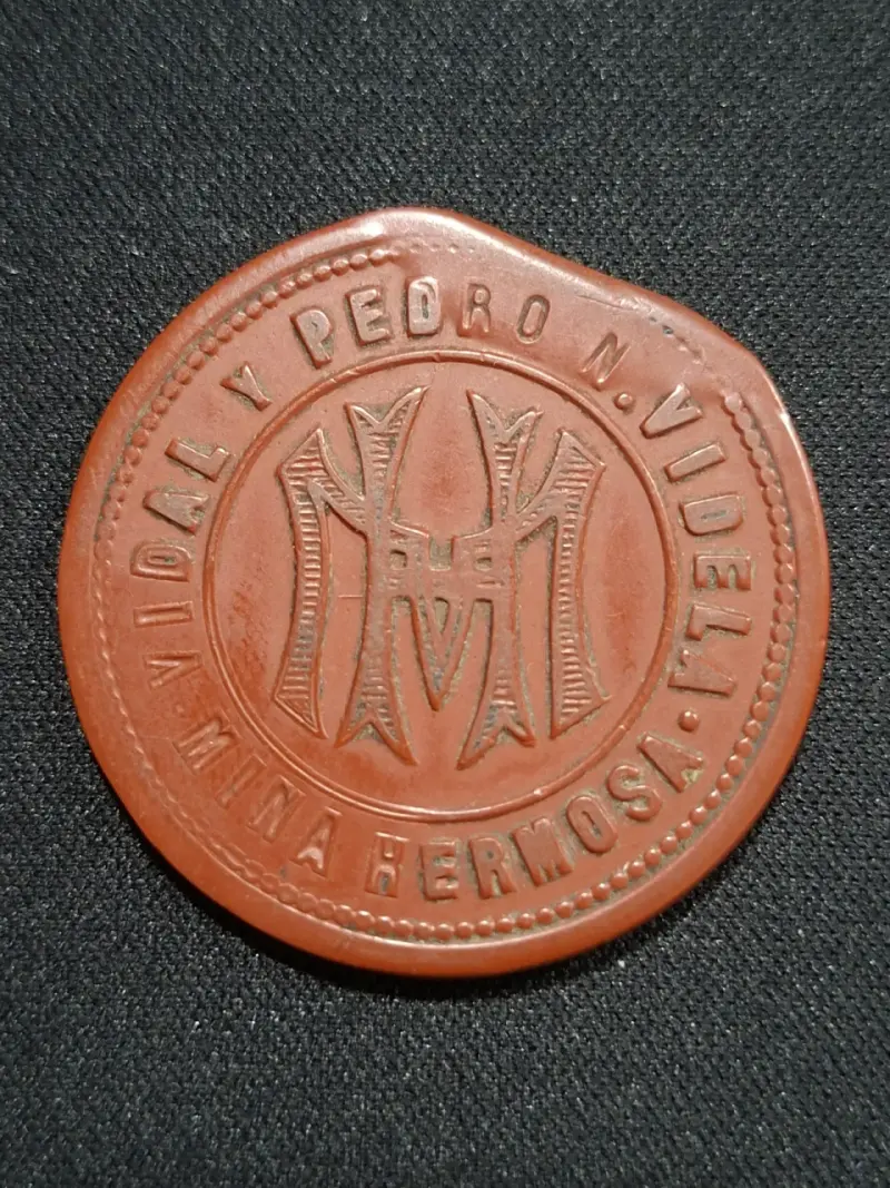 Ficha de 50 centavos Mina Hermosa - 2