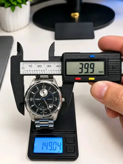 Reloj automático Timex con correa de acero - miniatura 1