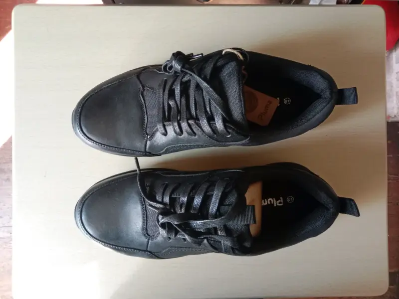 Zapatillas negras de cuero para hombre - 3