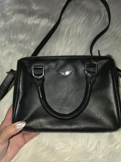 Bolso de cuero negro zadig y voltaire - miniatura 3