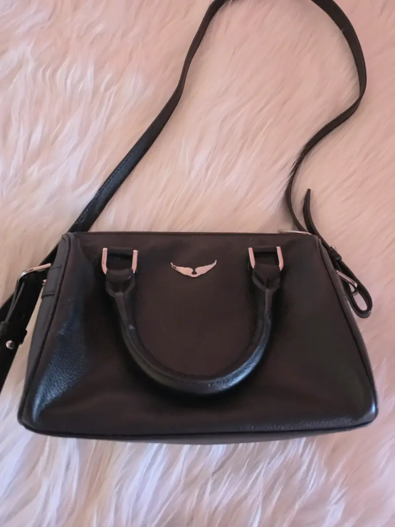 Bolso de cuero negro zadig y voltaire - 4