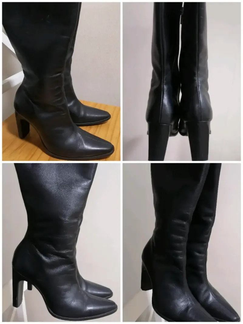 Botas negras con tacón alto