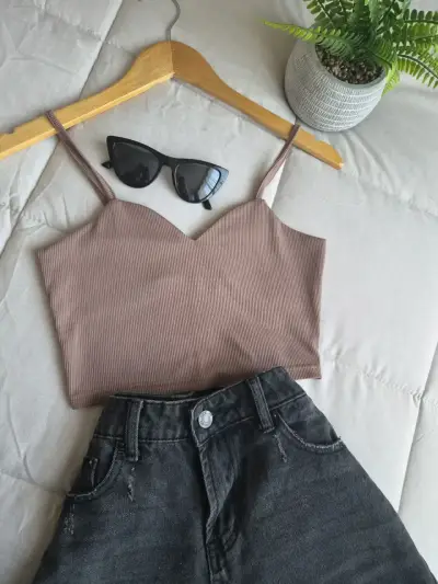 Set de tops de tirantes para mujer en varios colores - miniatura 1