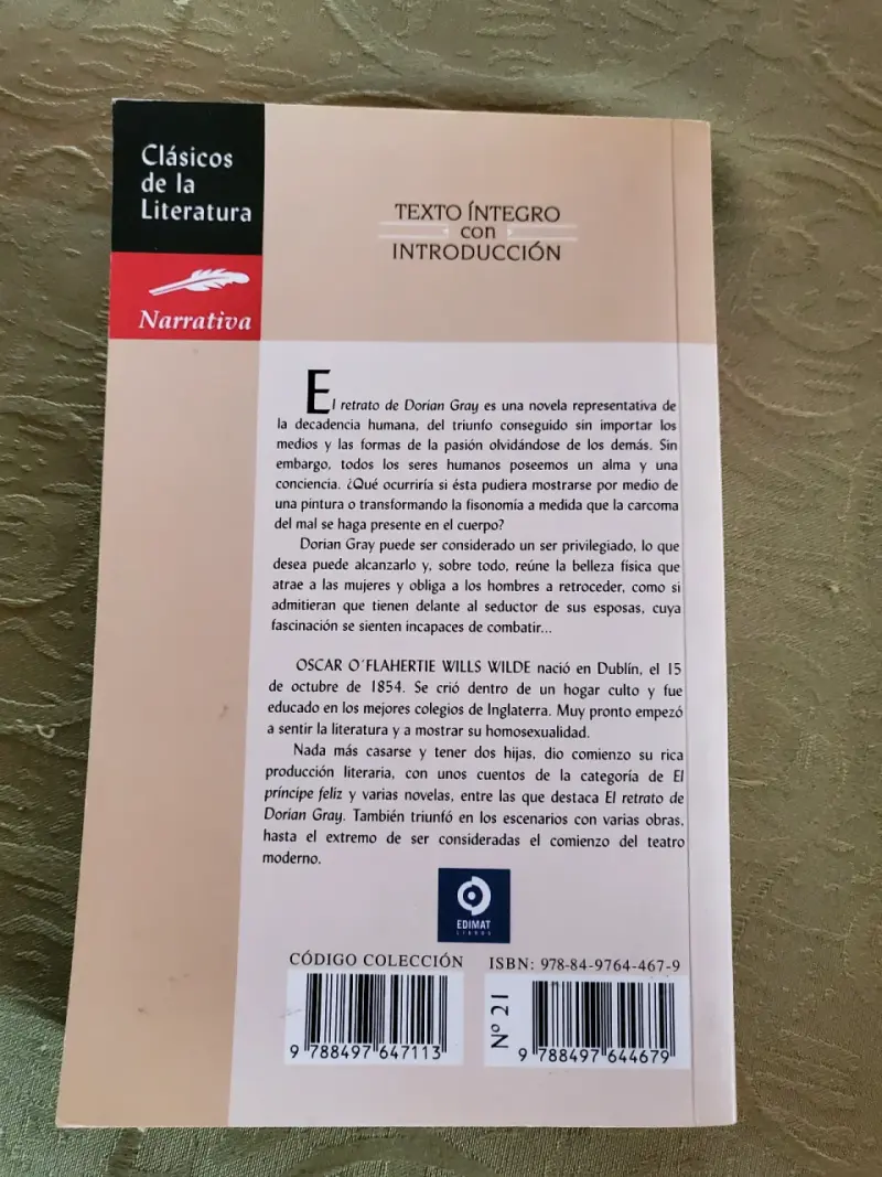 Libro El Retrato de Dorian Gray de Oscar Wilde - 2