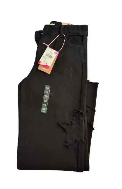 Jeans negros de niña, con estrella talla 12 - 3