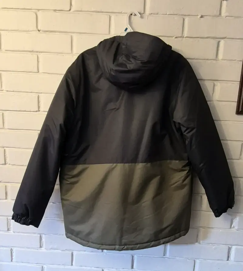 Parka impermeable bicolor con capucha M - 3