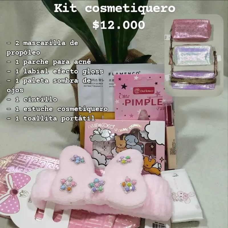 Kit de Belleza con Cosméticos y Accesorios
