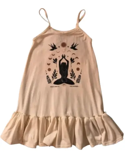 Vestido sin mangas con estampado bohemio niña - miniatura 1
