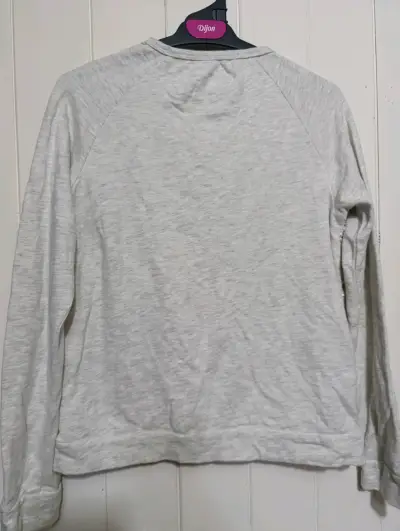 Polerón con lentejuelas gris y lila para niña - miniatura 3