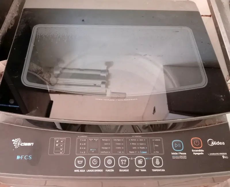 Lavadora automática Midea 9 kg gris - 3
