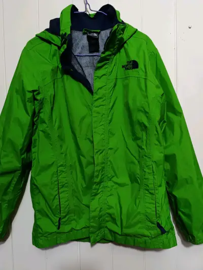 Chaqueta impermeable verde The North Face para hombre - miniatura 1