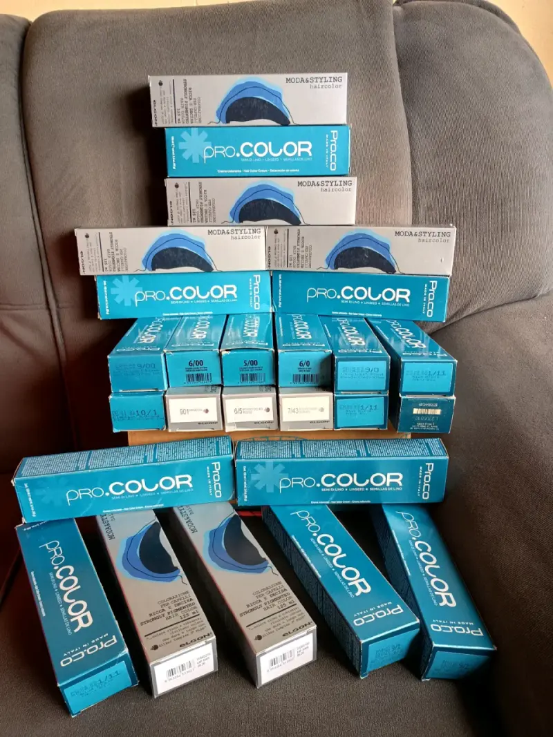 Tintura para cabello Pro.Color Elgon varios tonos - 3