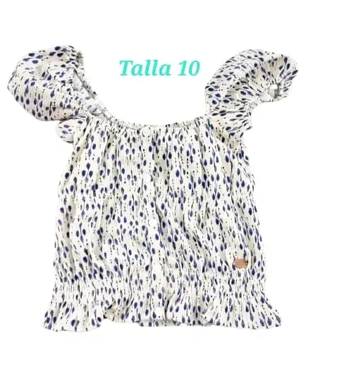 Blusa estampada para niña talla 10