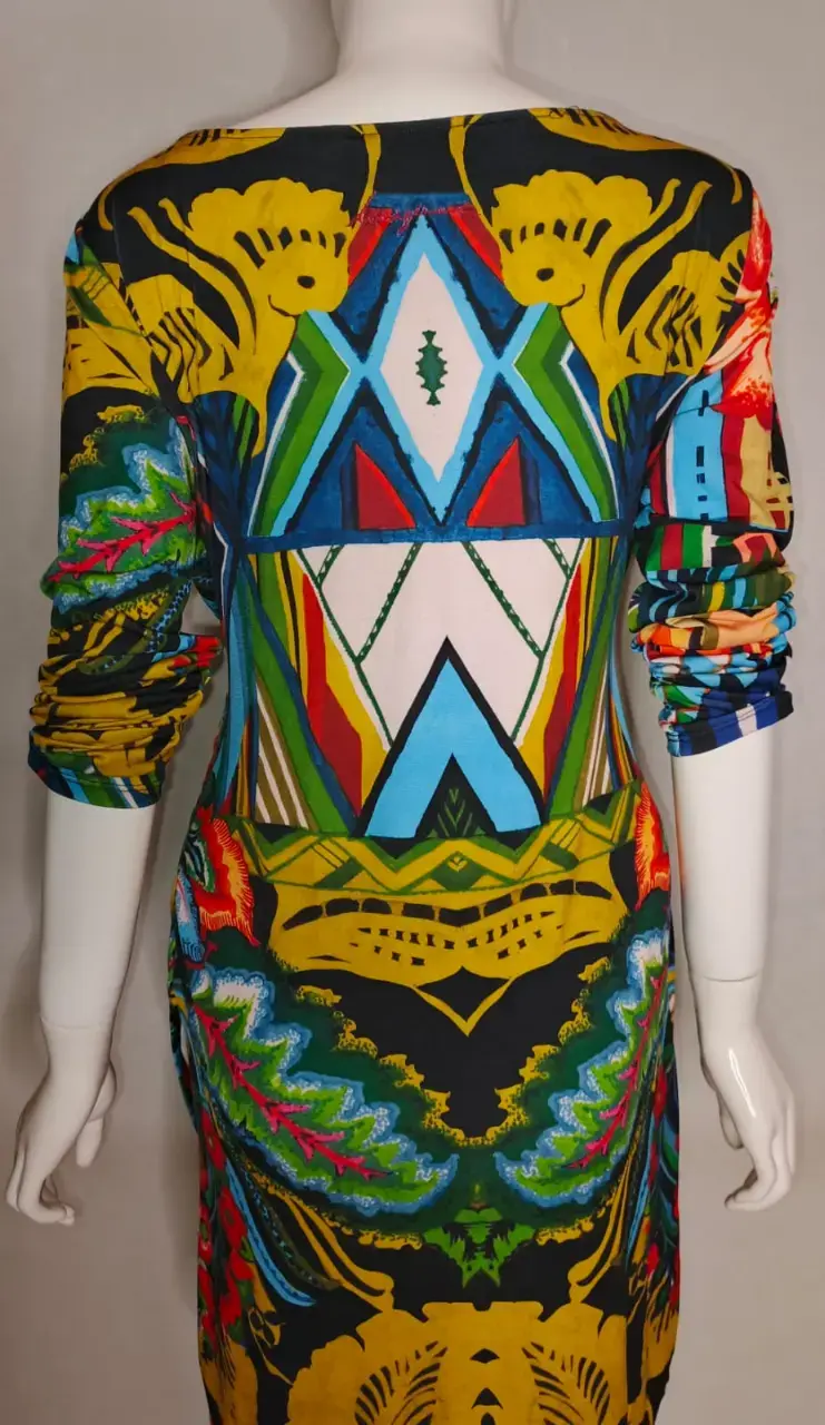 Línea Fiesta - Vestido Desigual Drapeado XL. - 2