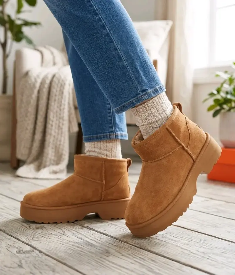 Pantubotas café caramelo N° 36, 1 uso, impecables - 1