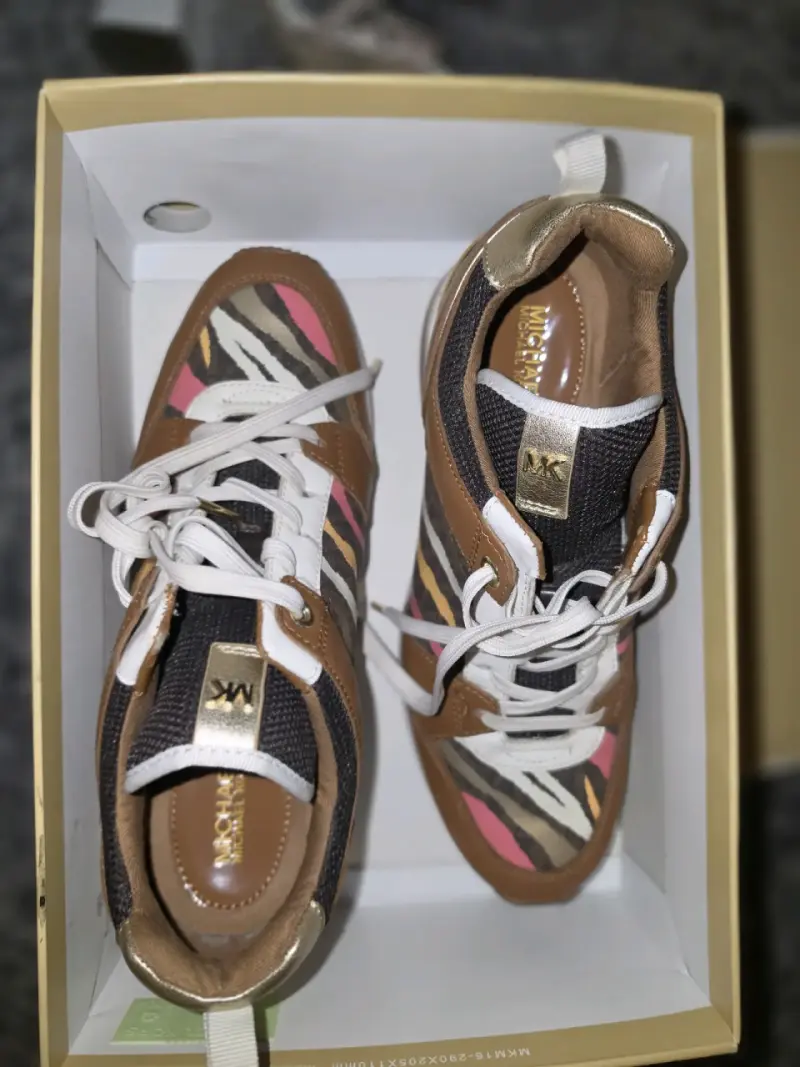 Zapatillas deportivas de cuero con diseño animal print - 2