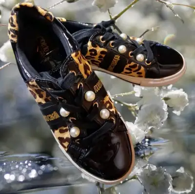 Zapatillas deportivas animal print Roberto Cavalli - miniatura 1