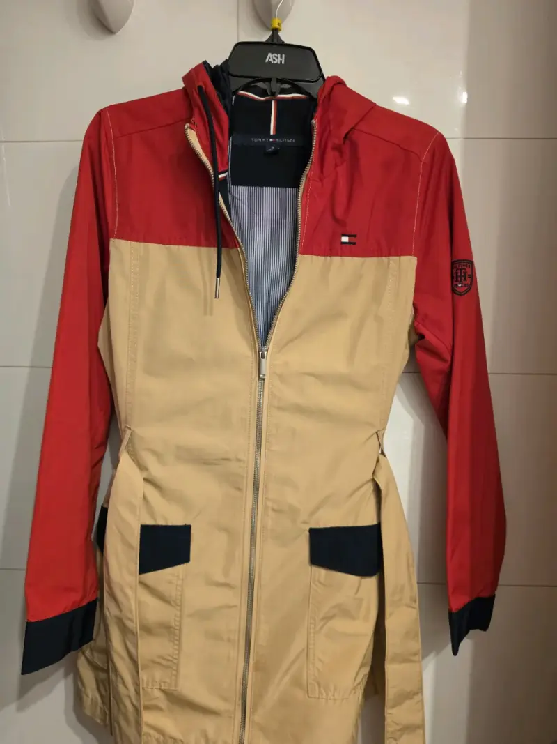 Trench Tommy Hilfiger Mujer Roja y Beige - 1