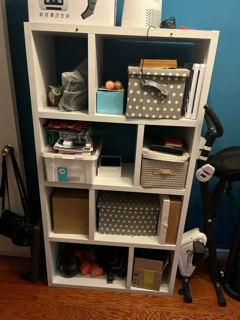 Estante organizador blanco de madera - 2