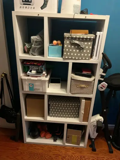Estante organizador blanco de madera - miniatura 2