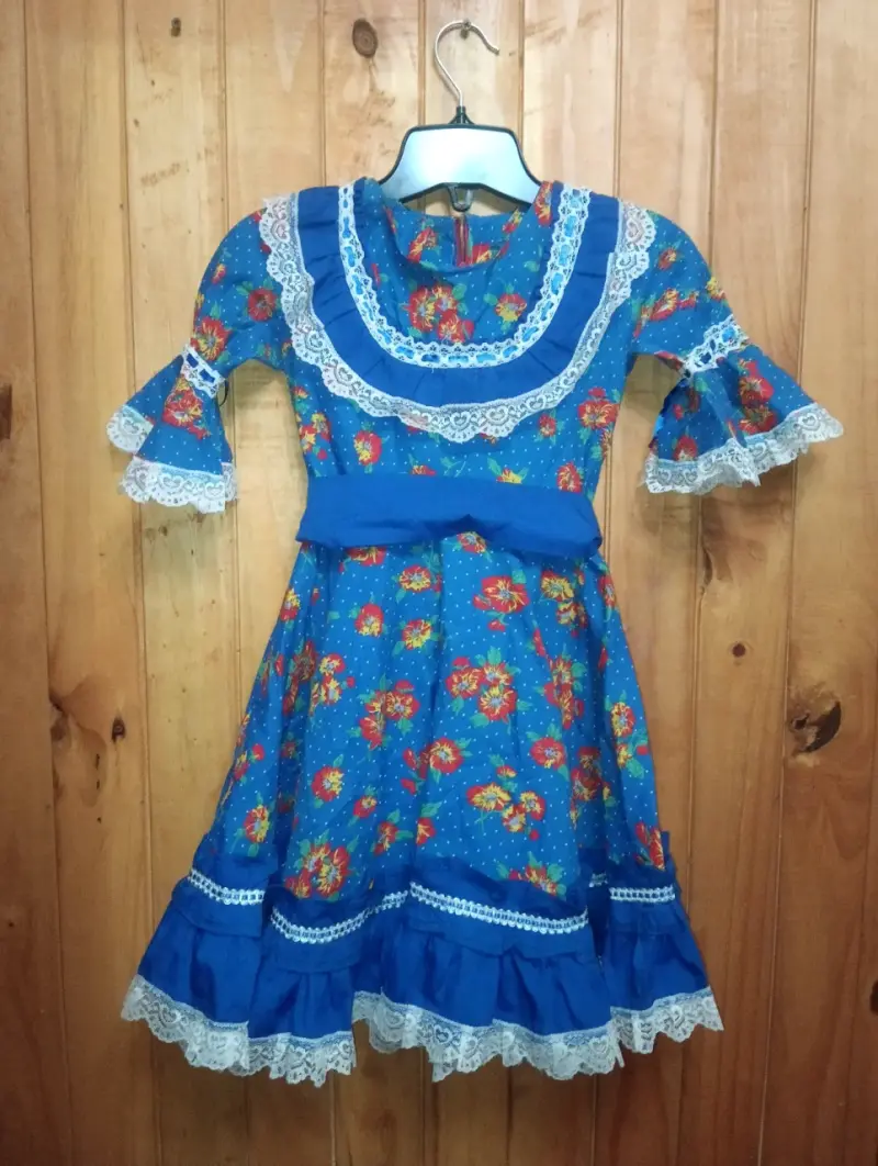 Vestido de cueca infantil - 1