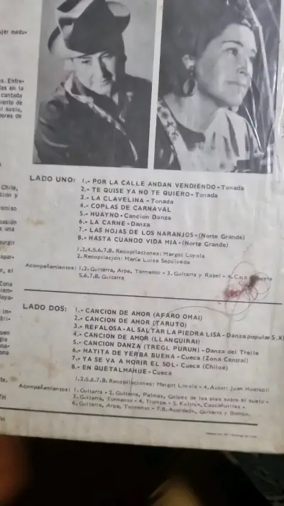 Vinilo Recorriendo Chile de Margot Loyola - miniatura 3