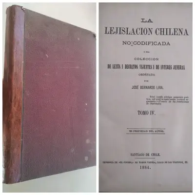 Libro antiguo La Lejislacion Chilena No Codificada Tomo IV - miniatura 1