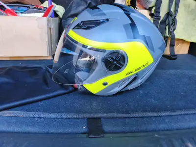 Casco de moto AGV Blade gris y amarillo - miniatura 2