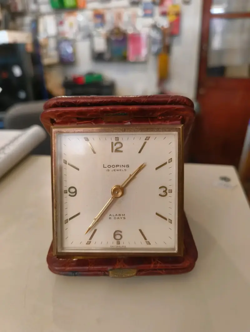 Reloj despertador Looping vintage con estuche - 2