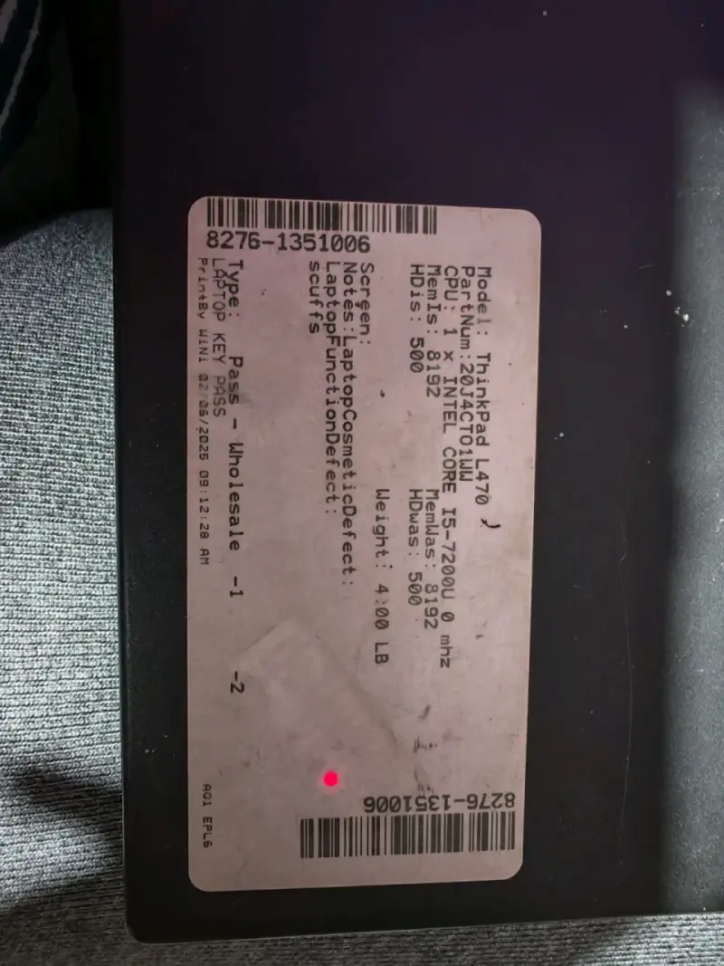 Laptop Lenovo ThinkPad L470 Intel Core i5 8GB RAM - 2