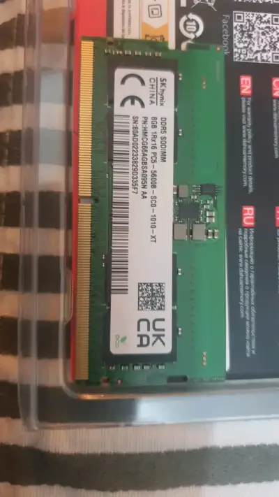 Memoria RAM DDR5 8GB 5600 mhz SK Hynix - miniatura 1