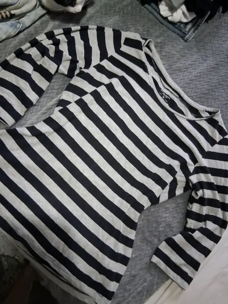 Polera de rayas mujer casual talla S - 1