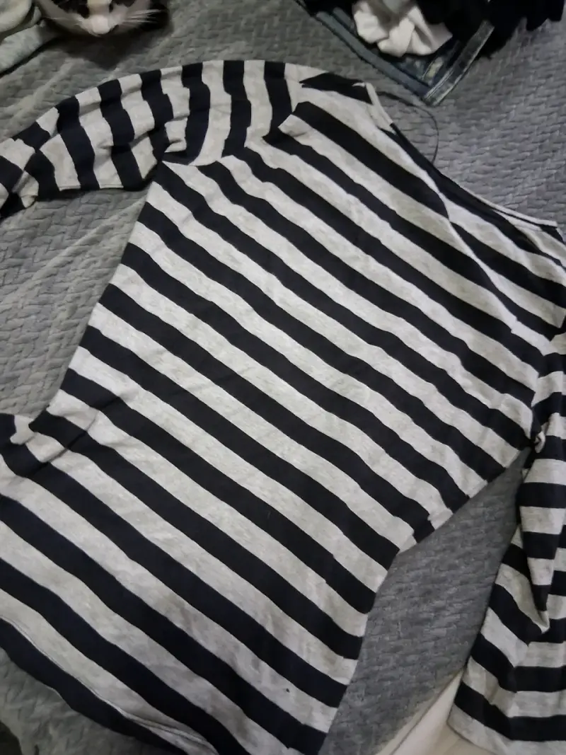 Polera de rayas mujer casual talla S - 3