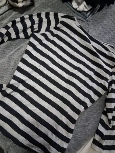 Polera de rayas mujer casual talla S - miniatura 3
