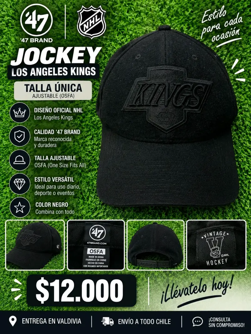 Gorra negra Los Angeles Kings Vintage - 5