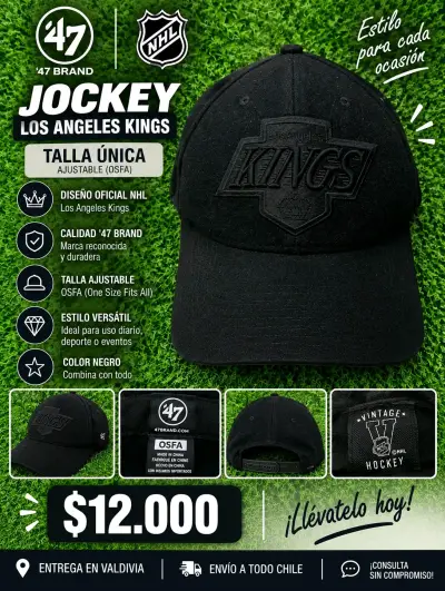 Gorra negra Los Angeles Kings Vintage - miniatura 5