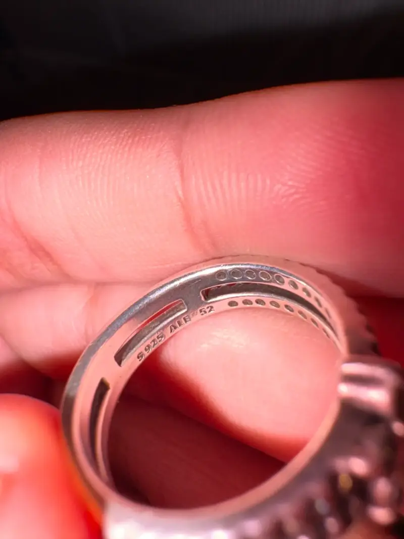 Anillo de plata 925 con circonitas brillantes - 2
