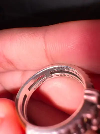 Anillo de plata 925 con circonitas brillantes - miniatura 2