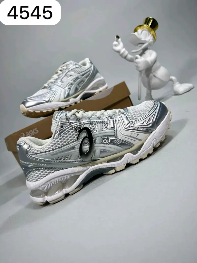 Zapatillas deportivas Asics plateadas para hombre