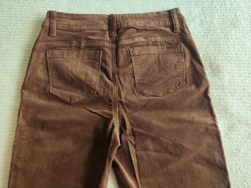 Pantalon cotele marrón Ziza talla 38 - 1