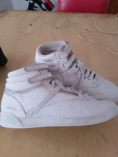 Zapatillas deportivas blancas Reebok de caña alta - miniatura 2