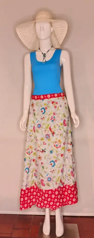 Línea Summer - Falda Pareo Umbrale Floral T/U - miniatura 4