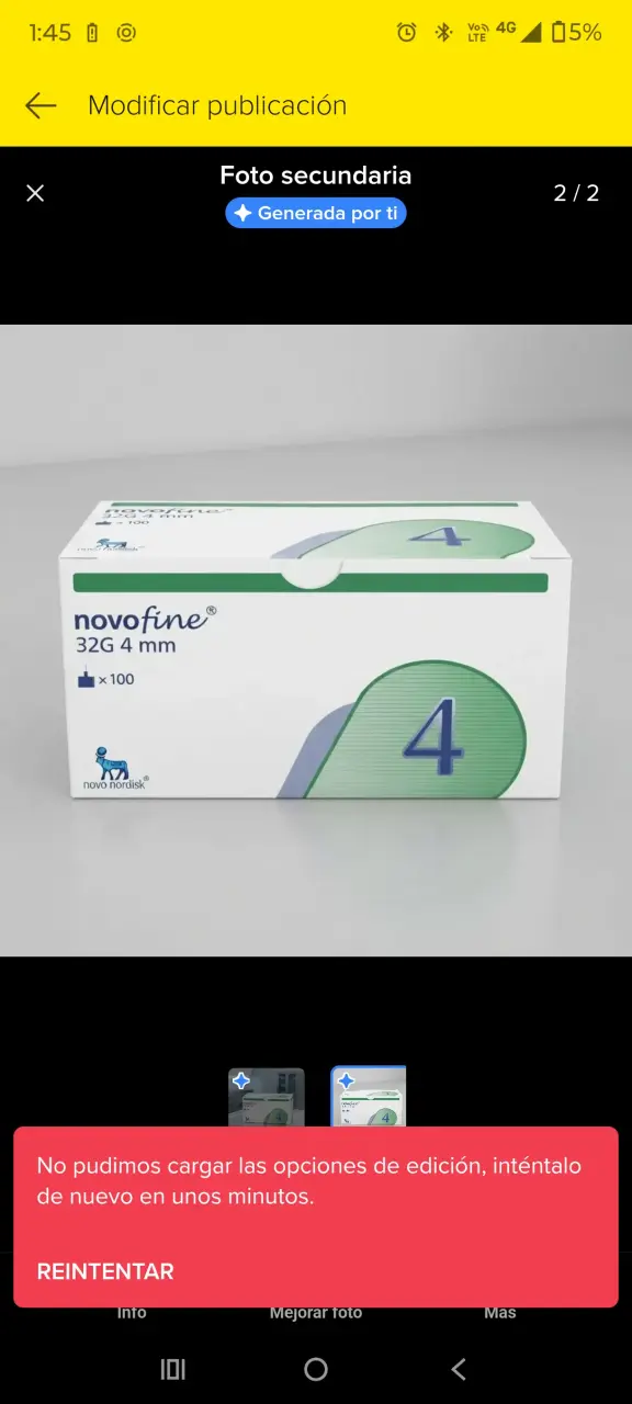 Agujas NovoFine 32G 4mm x 100