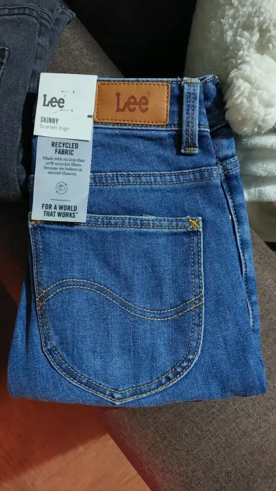 Jeans skinny azul Lee para mujer - miniatura 2