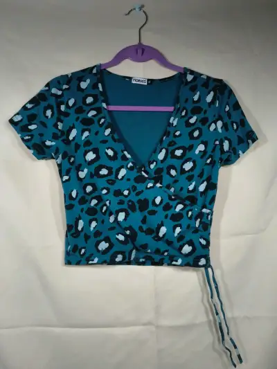 Polera cruzada estampado animal print Fiorucci - miniatura 1