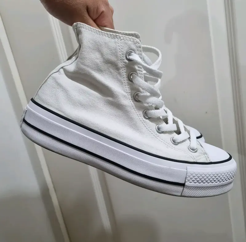 Zapatillas Converse All Star blancas de lona - 2