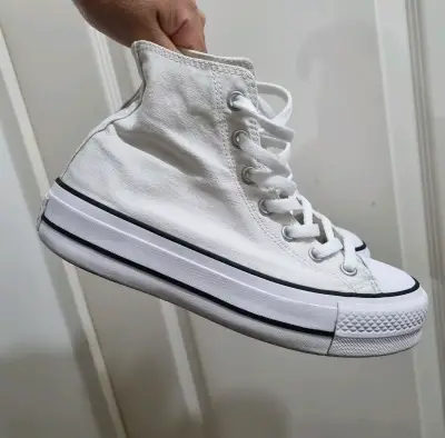 Zapatillas Converse All Star blancas de lona - miniatura 2